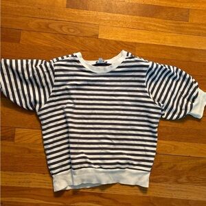Evereve striped sweatshirt top